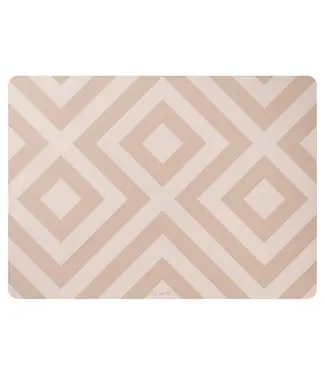 Eeveve Eeveve - 6x Placemat Modern Blocks – Desert Sand