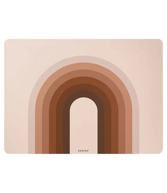 Eeveve Eeveve - 6x Placemat Retro Lines - Brown