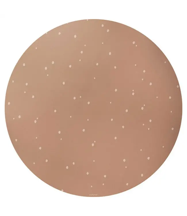 Eeveve Eeveve - Round Splash Mat Dots - Cinnamon