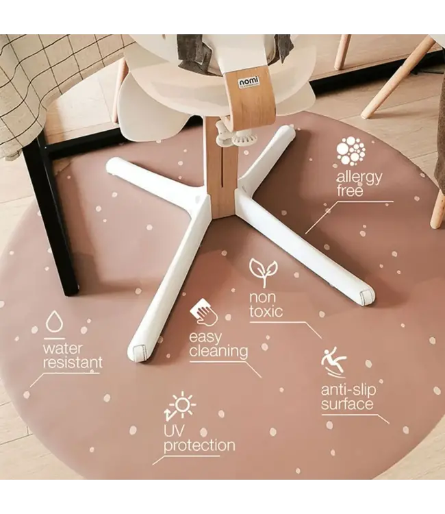 Eeveve Eeveve - Round Splash Mat Dots - Cinnamon