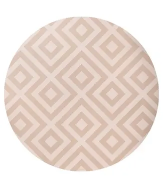 Eeveve Eeveve - Round Splash Mat Modern Blocks - Desert Sand