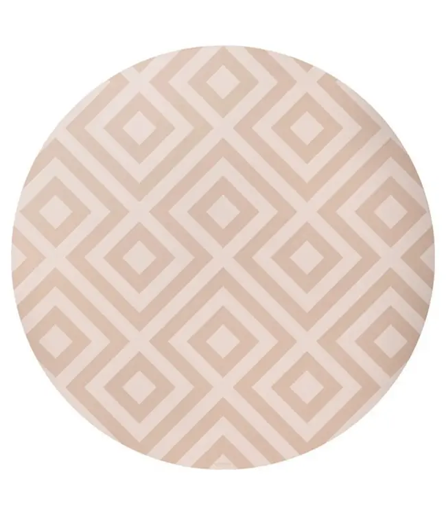 Eeveve Eeveve - Round Splash Mat Modern Blocks - Desert Sand