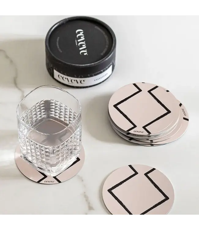 Eeveve Eeveve - 12x Coaster Beni - Ecru