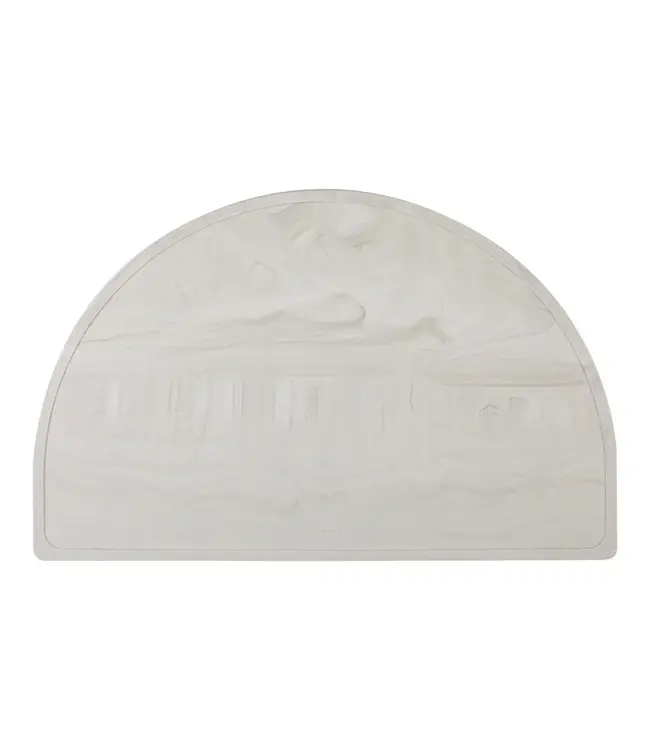 Eeveve Eeveve - Place mat - Silicone - Marble - Cloudy Gray