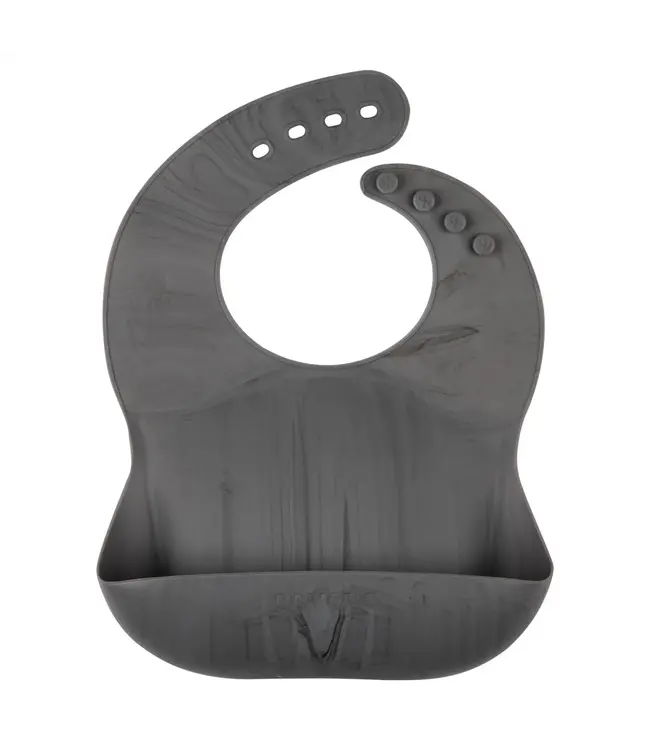 Eeveve Eeveve - Bib - Sillicone - Marble - Granite Gray