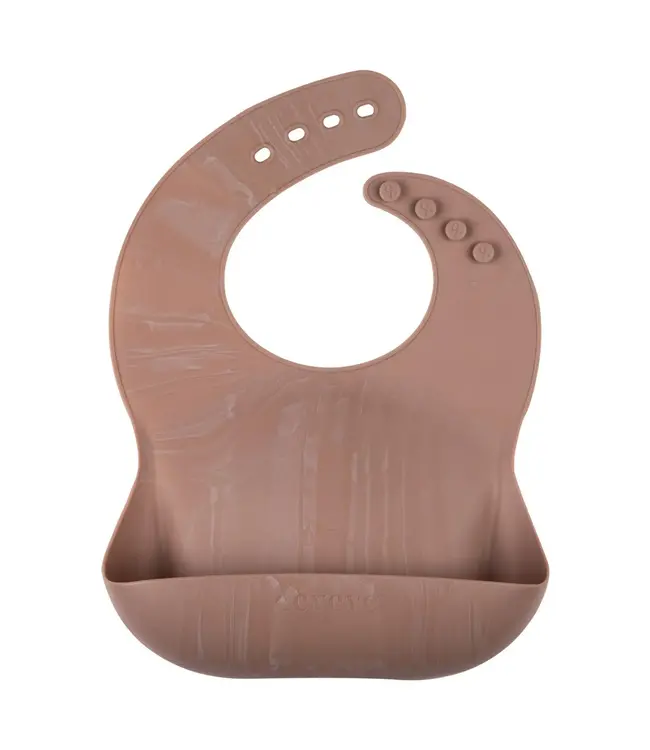 Eeveve Eeveve - Bib - Sillicone - Marble - Powder Blush