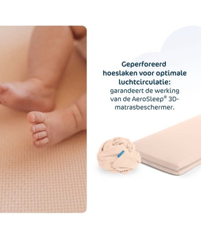 Aerosleep Aerosleep -  Sleep Safe Fitted Sheet 140 x 70 Peach