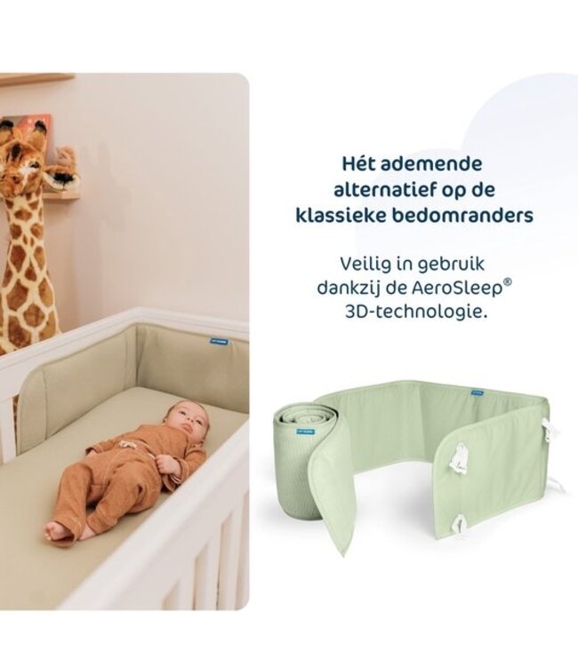 Aerosleep AeroSleep - Sleep Safe Bed Bumper Olive 180 x 60 cm