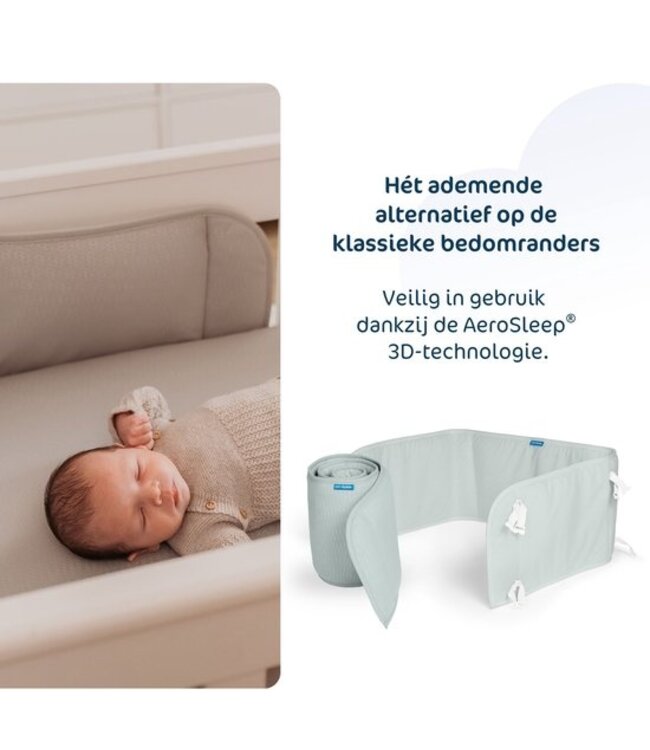 Aerosleep Aerosleep -  Sleep Safe Bed Bumper 180 x 60 Stone