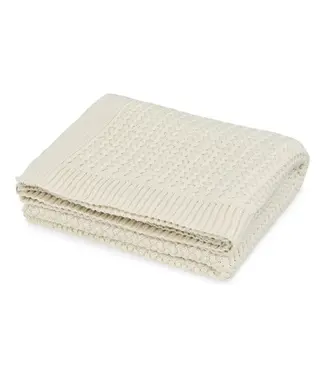 CamCam Camcam - Harper Baby Knit Throw - GOTS - Offwhite