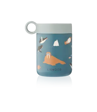 Liewood Liewood - Kiani Printed Food Jar - Arctic Sea / Ocean view
