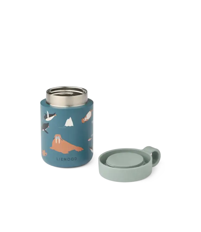 Liewood Liewood - Kiani Printed Food Jar - Arctic Sea / Ocean view