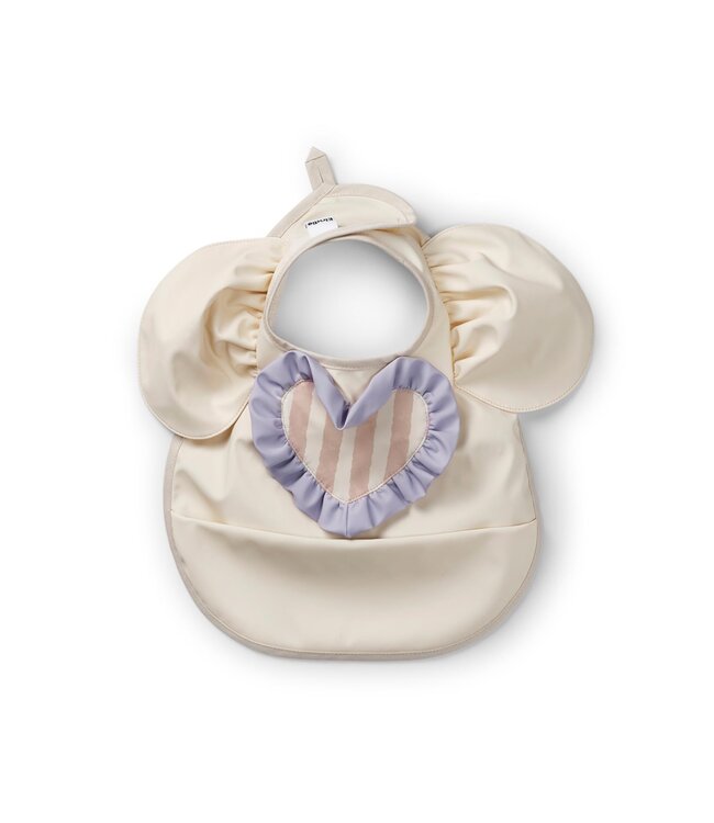 Elodie Elodie - Slabbetje met opvangbakje  Oat White