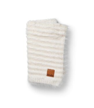 Elodie Elodie - Furry Knit Deken  Vanilla White