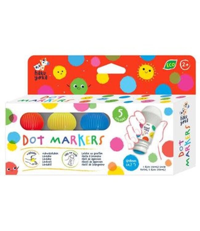 Haku Yoka Haku Yoka - Dot Markers 5st - Classic