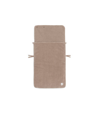 Jollein Jollein - Voetenzak groep 0+ 3/5 punts gordel Cloudy Rib - Milky Coffee