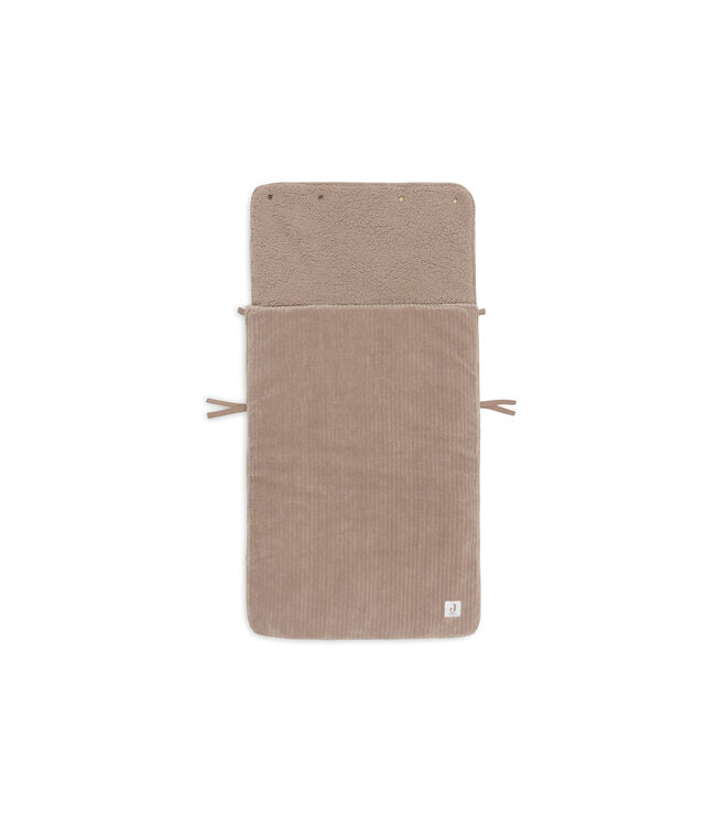 Jollein Jollein - Voetenzak groep 0+ 3/5 punts gordel Cloudy Rib - Milky Coffee