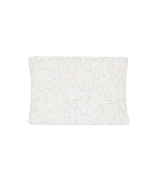 Jollein Jollein - Aankleedkussenhoes Jersey 50x70cm - Elephant Tales