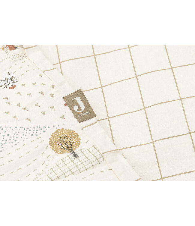 Jollein Jollein - Dekbedovertrek met sloop 100x140cm - Tiny Park