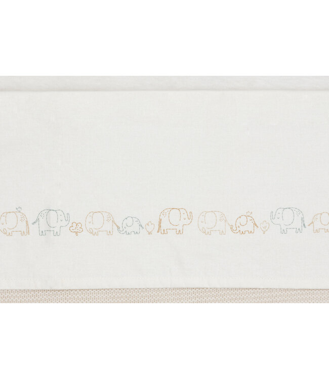 Jollein Jollein - Laken Wieg 75x100cm - Elephant Tales