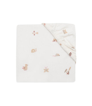 Jollein Jollein - Hoeslaken Jersey 70/75x140/150cm - Animal Friends