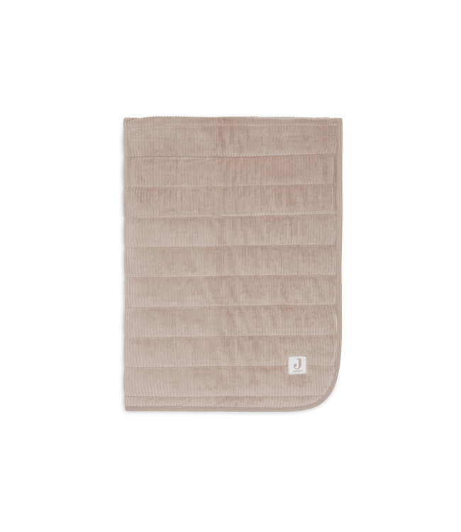 Jollein Jollein - Deken Wieg 75x100cm Velvet Rib - Milky Coffee