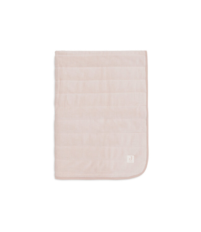 Jollein Jollein - Deken Wieg 75x100cm Velvet Rib - Wild Rose