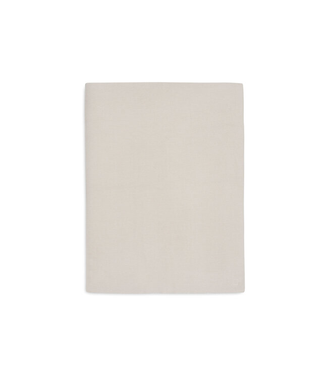 Jollein Jollein - Deken Wieg 75x100cm Basic Knit - Oatmeal