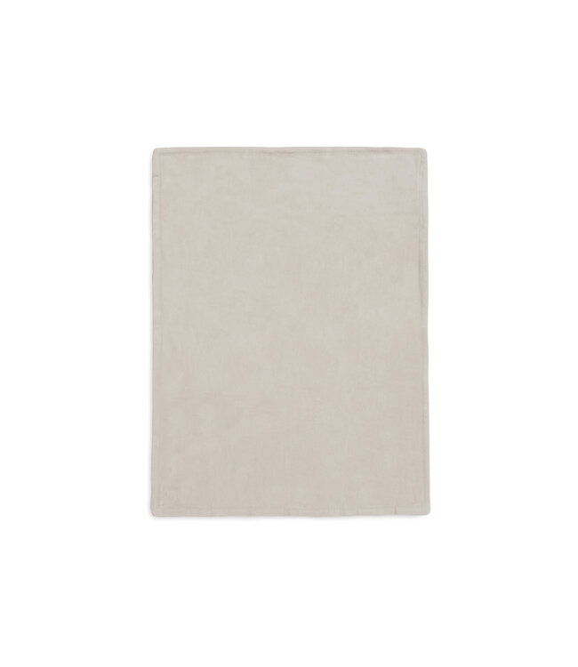 Jollein Jollein - Deken Wieg 75x100cm Box Knit - Warm Sand/Velvet - GOTS