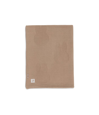 Jollein Jollein - Deken Wieg 75x100cm Miffy - Biscuit/Velvet