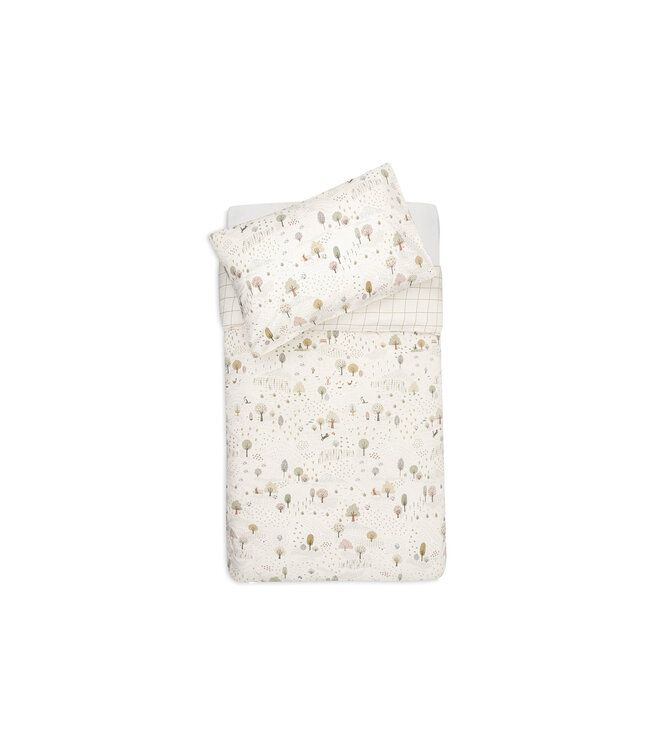 Jollein Jollein - Dekbedovertrek met sloop 100x140cm - Tiny Park
