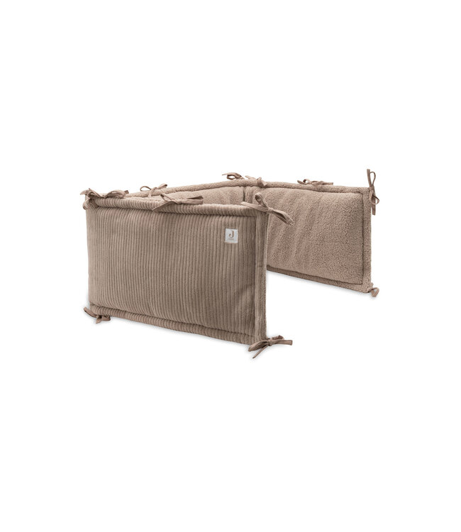 Jollein Jollein - Boxbumper 180x30cm Cloudy Rib - Milky Coffee