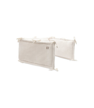 Jollein Jollein - Boxbumper 180x30cm Cloudy Rib - Oatmeal