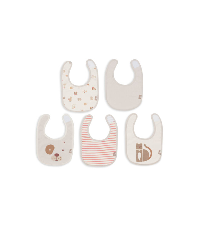 Jollein Jollein - Slab Jersey Waterproof - Animal Friends - 5 Stuks