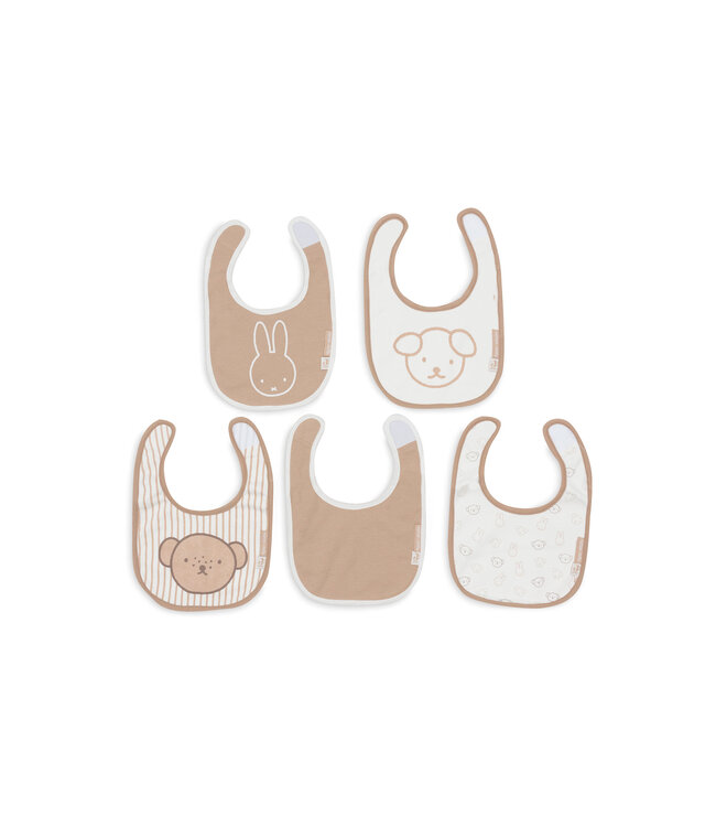 Jollein Jollein - Slab Jersey Waterproof - Miffy Heads - 5 Stuks