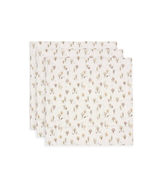 Jollein Jollein - Hydrofiele Doek Small 70x70cm - Tiny Park - 3 Stuks