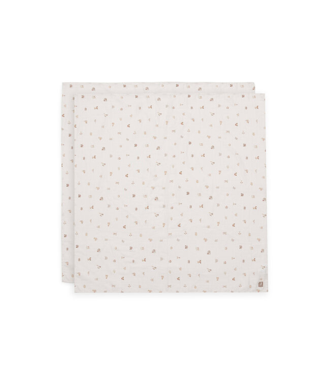 Jollein Jollein - Hydrofiele Doek Large 115x115cm - Animal Friends - 2 Stuks