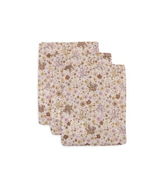 Jollein Jollein - Hydrofiel Washandje 15x20cm - Flower Fairies - 3 Stuks