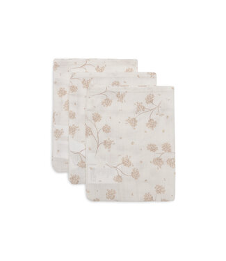 Jollein Jollein - Hydrofiel Washandje 15x20cm - Leafy Dreams - 3 Stuks