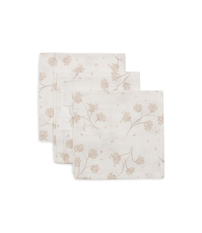 Jollein Jollein - Hydrofiel Monddoekje 31x31cm - Leafy Dreams - 3 Stuks