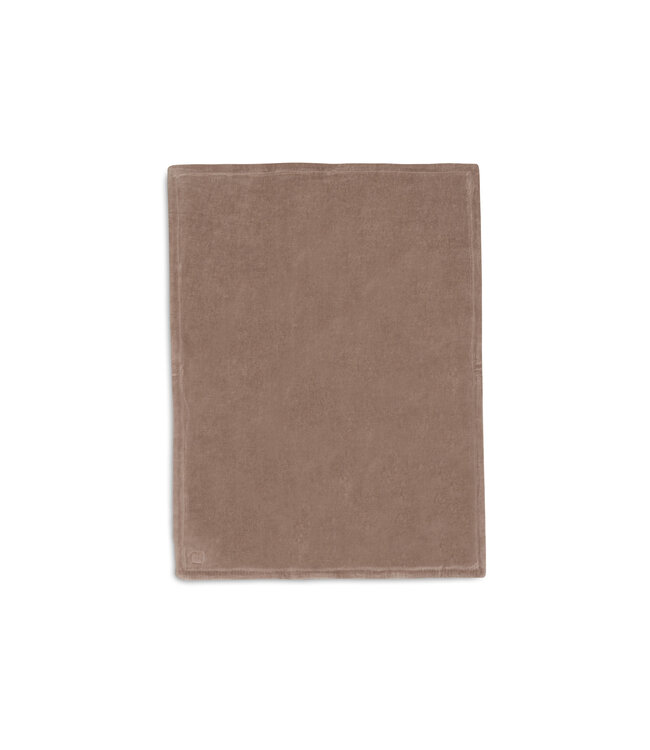 Jollein Jollein - Deken Ledikant 100x150cm Box Knit - Milky Coffee/Velvet - GOTS