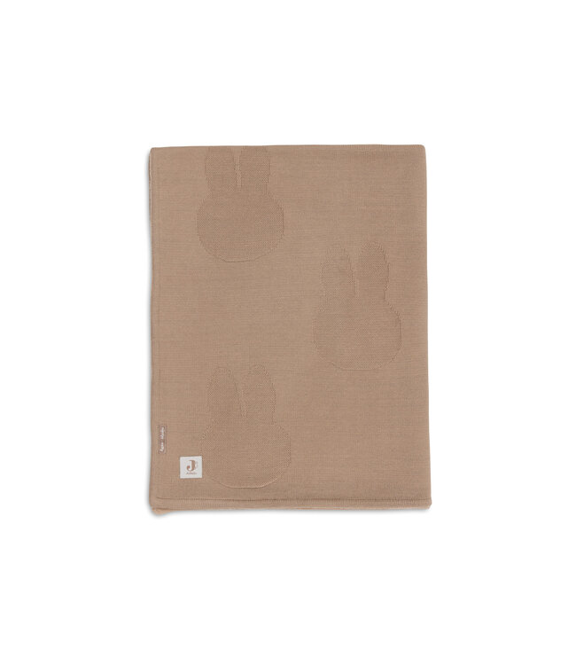 Jollein Jollein - Deken Ledikant 100x150cm Miffy - Biscuit/Velvet