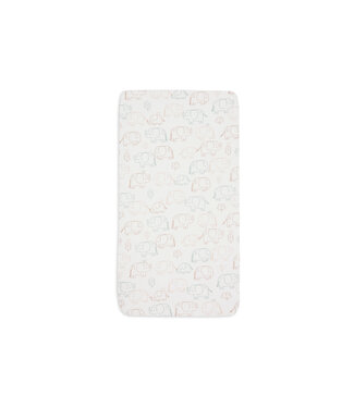 Jollein Jollein - Hoeslaken Jersey 60x120cm - Elephant Tales
