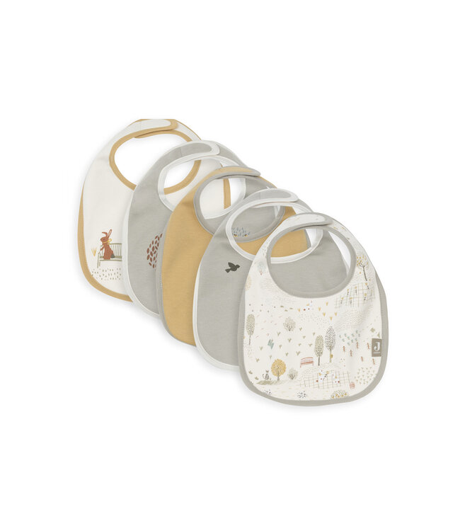 Jollein Jollein - Slab Jersey Waterproof - Tiny Park - 5 Stuks