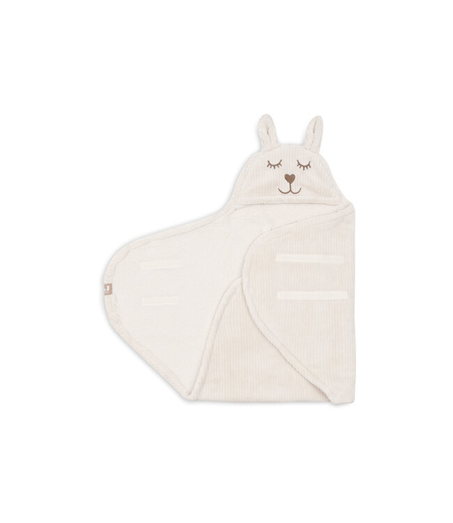 Jollein Jollein - Wikkeldeken Bunny Cloudy Rib - Oatmeal