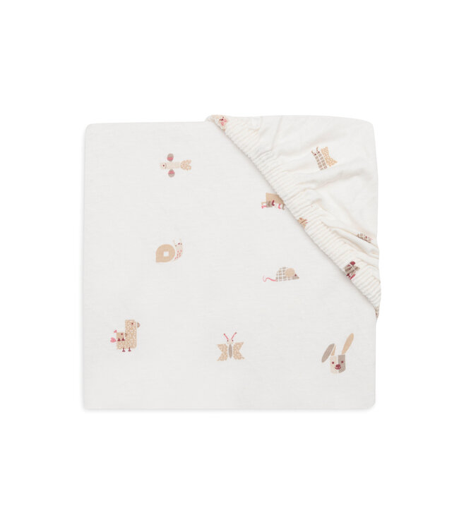 Jollein Jollein - Hoeslaken Jersey 40/50x80/90cm - Animal Friends