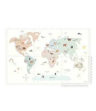 Play & Go Play & Go - EEVAA - Worldmap colour (120 x 180 cm - 6 tiles)