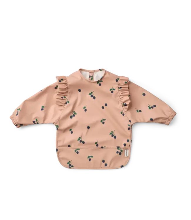 Liewood Liewood - Merle Printed Cape Bib - Berry / Pale Tuscany