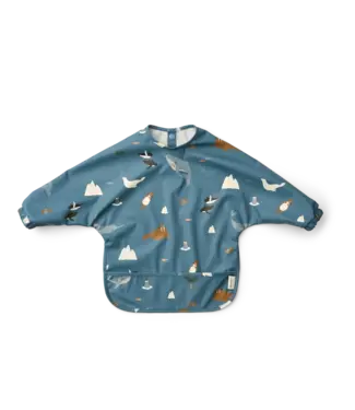 Liewood Liewood - Merle Printed Cape Bib - Arctic Sea / Ocean view
