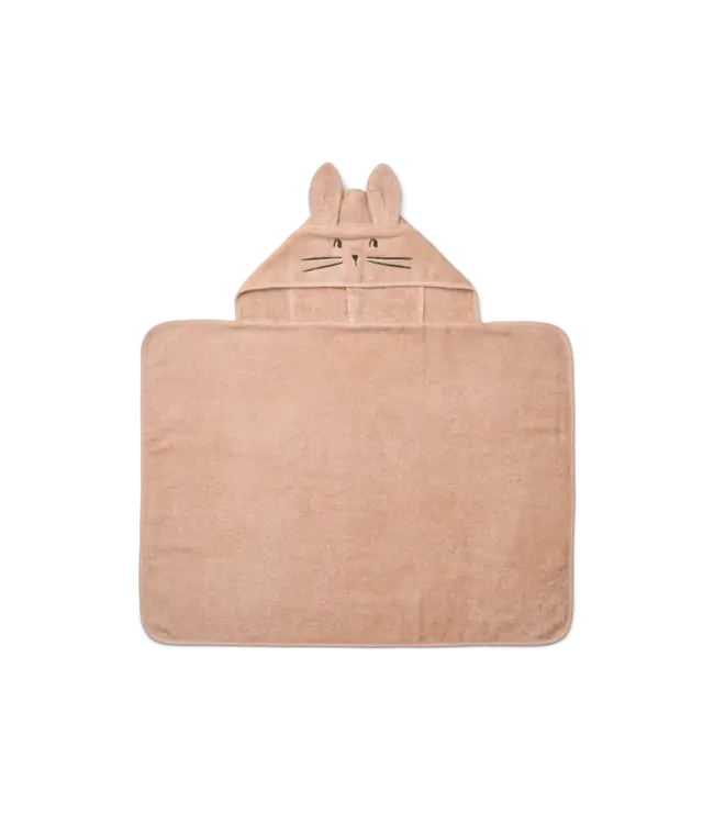 Liewood Liewood - Vilas Rabbit Baby Hooded Towel - Pale tuscany